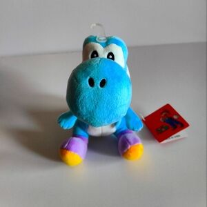Light Blue Authentic Yoshi Nintendo Toy NWT Plush